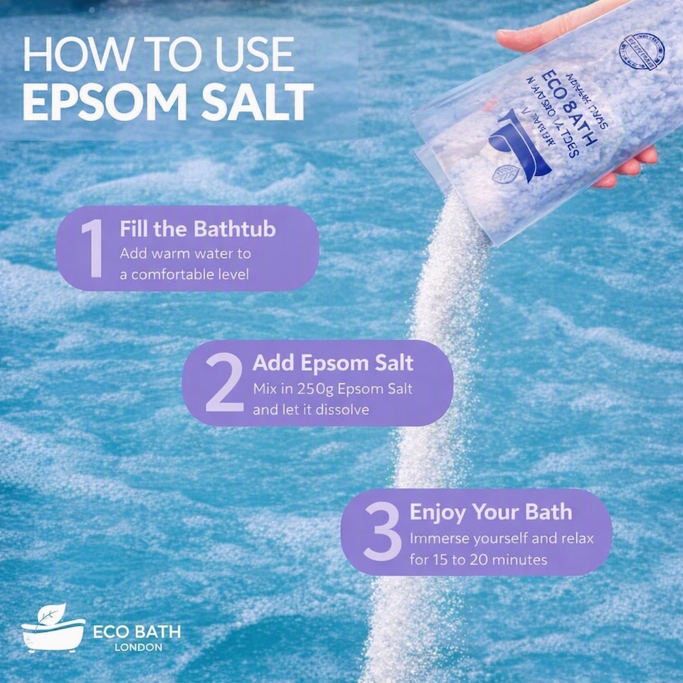 image 1 of Relaxing Lavender Epsom Salt Bath Soak Gift Tube
