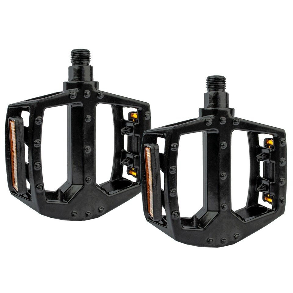 image 1 of Komodo Flat Platform Bicycle Pedals - Black