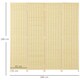 image 7 of HOMCOM 4 Panel Folding Room Divider 170cm Wall Privacy Screen Protector Natural Brown | Natural | 180 x 180 cm