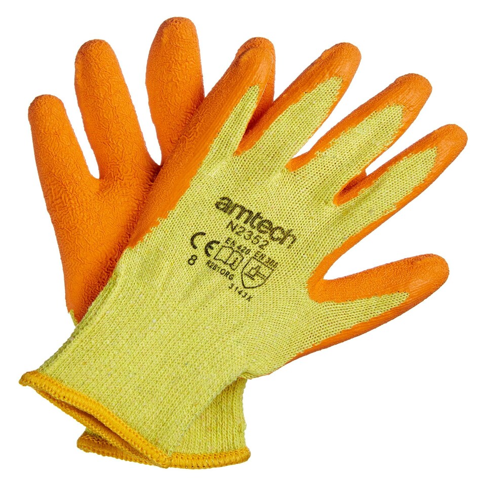 Medium (Size 8) Latex palm coated gloves - N2352 N/A
