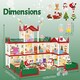 image 5 of Christmas Doll House Playset – 3D DIY Two-Story Dream Home with Accessories & Garden  Holiday Gift for Kids Ages 3+