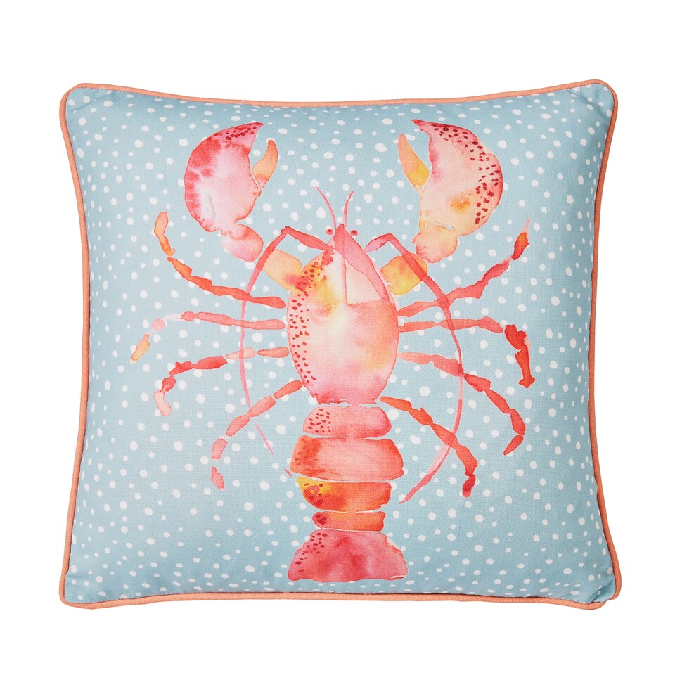 image 1 of Fusion Lobster Outdoor Cushion Cover Orange