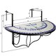image 5 of Hanging table with mosaic pattern 75x65x62cm | Blue | white/blue | 1