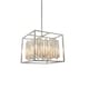 image 1 of Acadia 4 Light Ceiling Pendant Chrome Plate & Clear Crystal Glass, E14