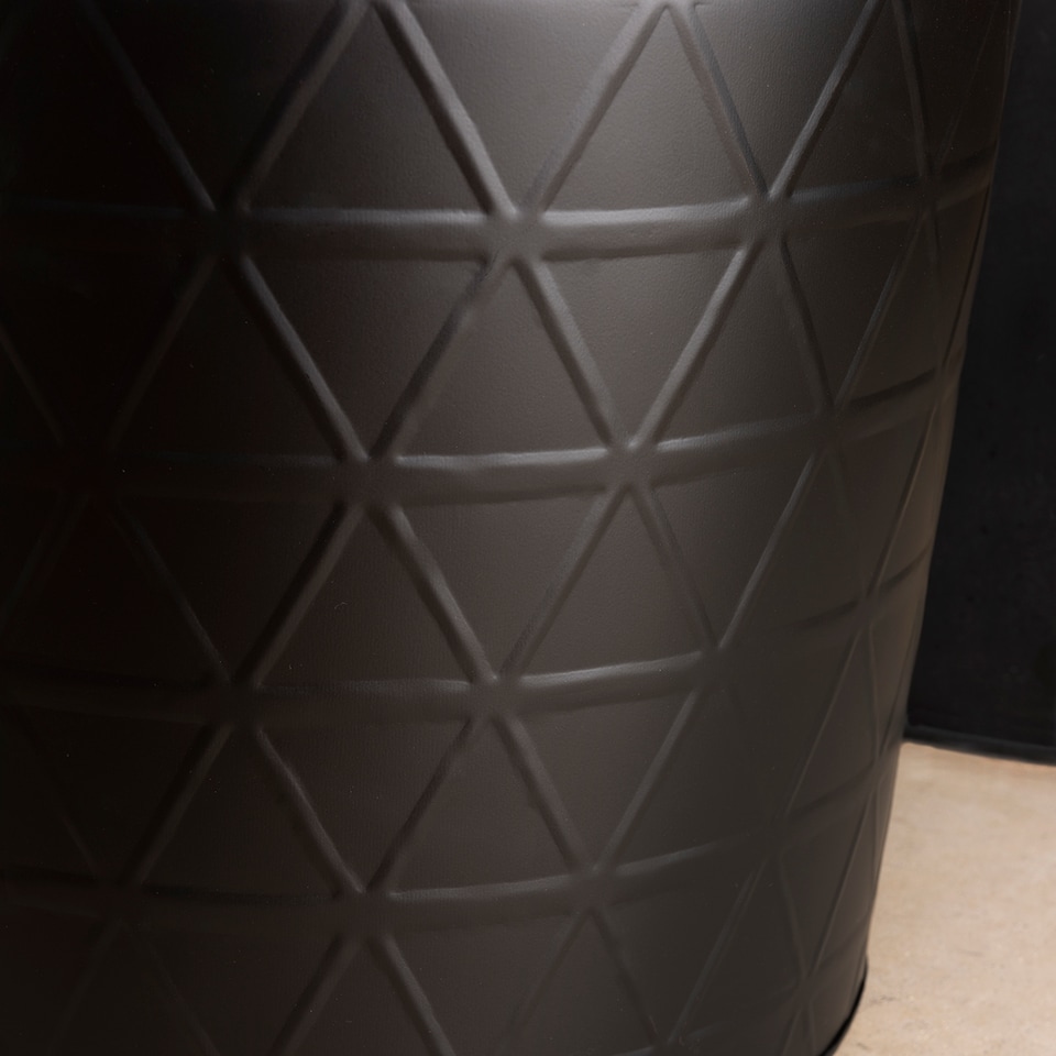 image 1 of Yew Small Fireside Log Bucket Contemporary Design Iron Matte Black