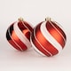 image 1 of Baubles Candy Stripe 15cm - 3Pcs PVC