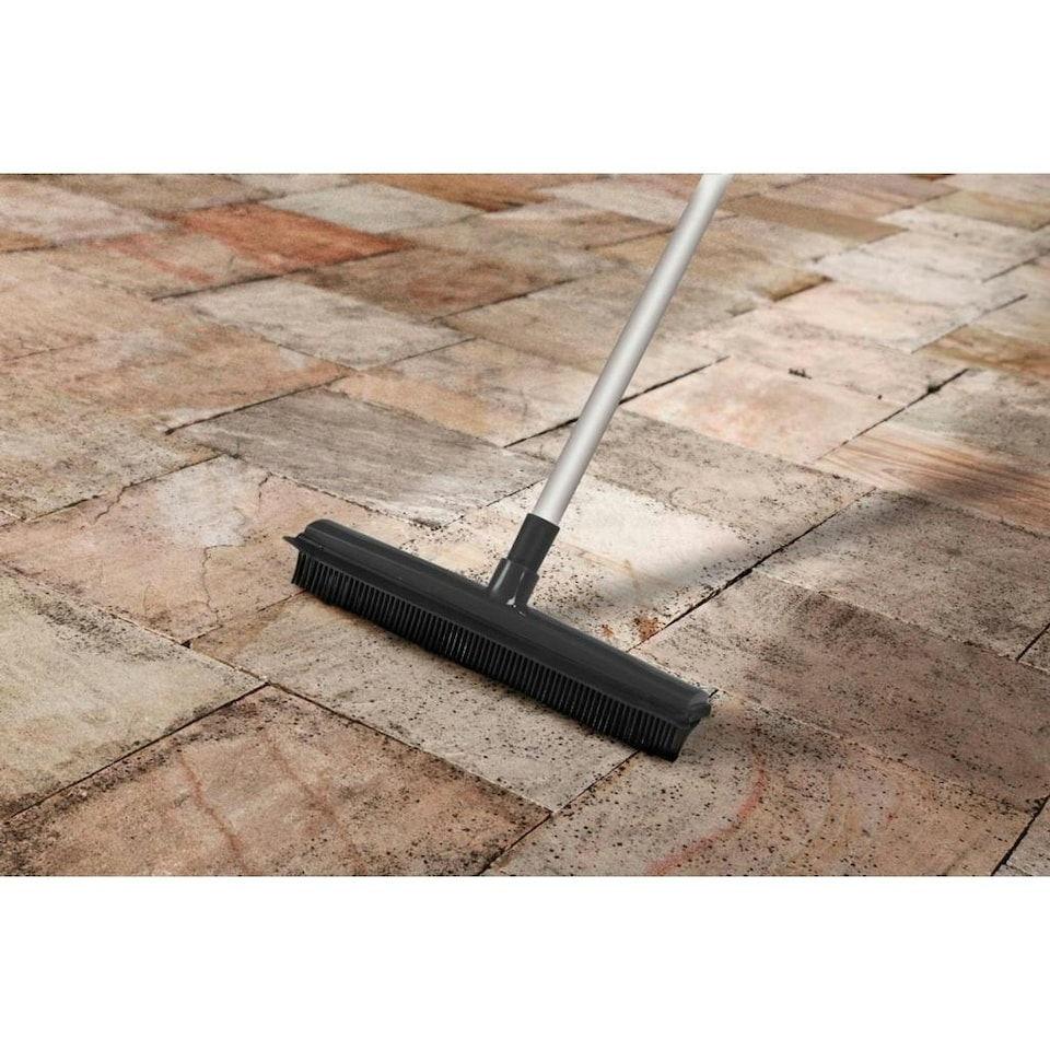 SupaHome Rubber Broom - Grey/Black - One Size