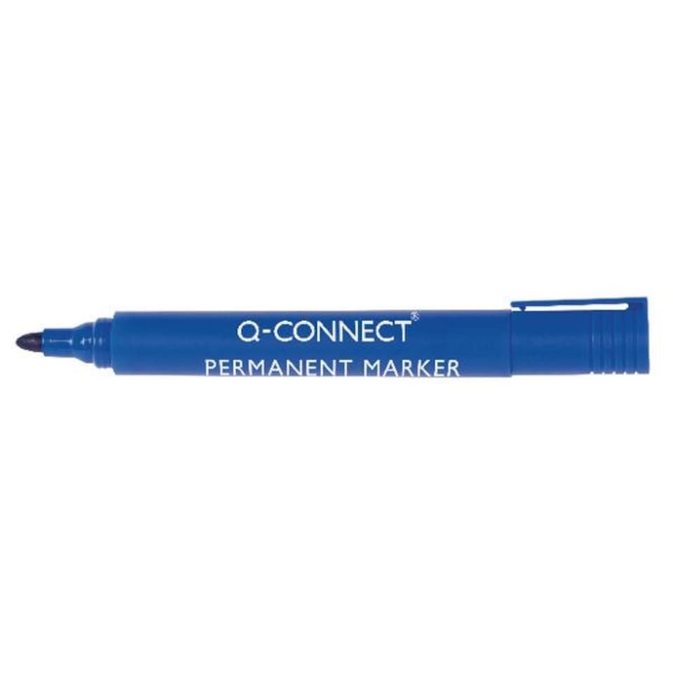 Permanent Marker Pen Bullet Tip Blue (Pack of 10)