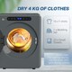 image 4 of HOMCOM 4kg Portable Vented Tumble Dryer Machine with Timer, 6 Heat Settings