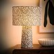 image 2 of ValueLights Bertie Leopard Print Full Fabric Table Lamp with LED Bulb Brown