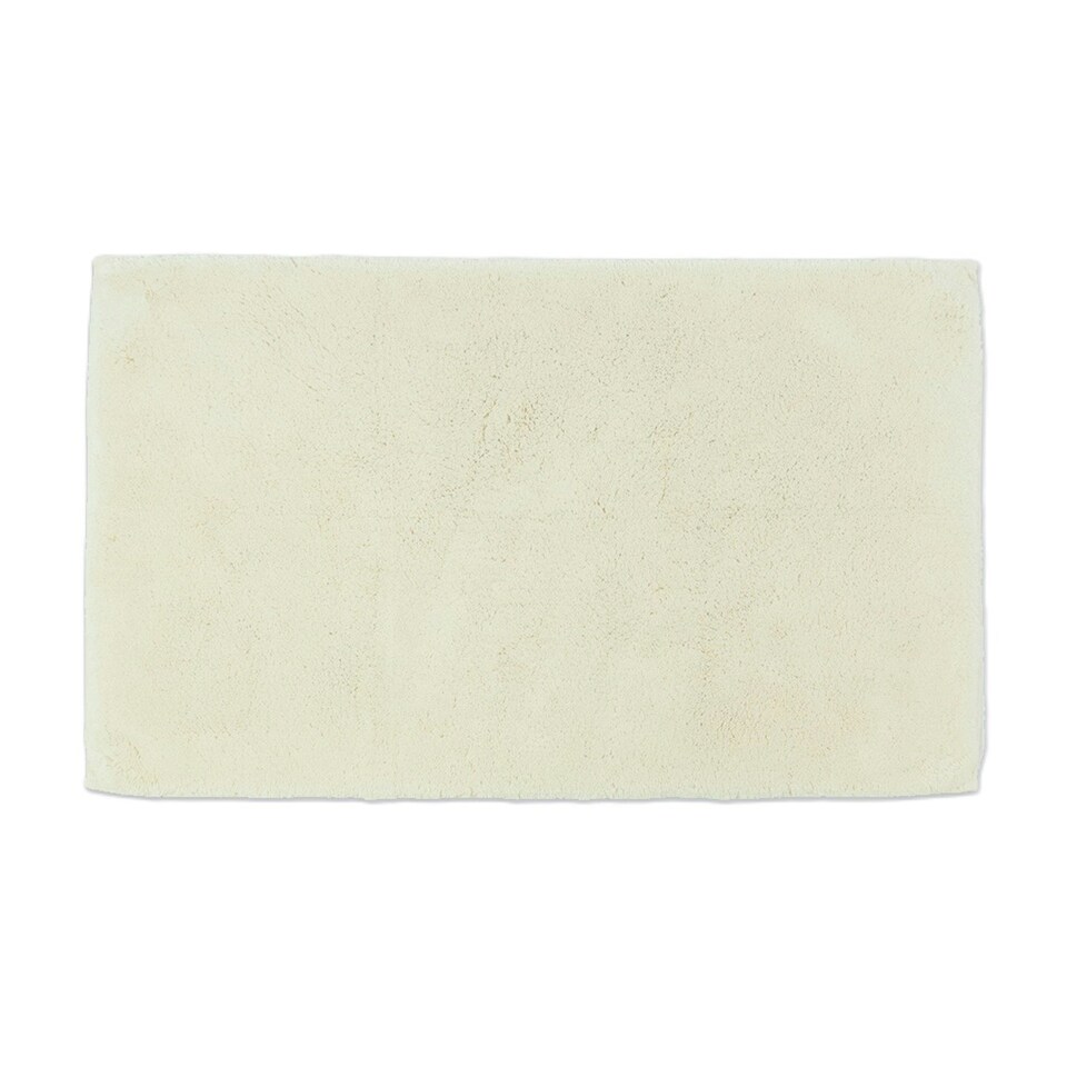 image 1 of Hotel Luxury Deep Pile Bath Mat - Slip Resistant, Anti-Viral Bathroom Rug | Cream | Cream