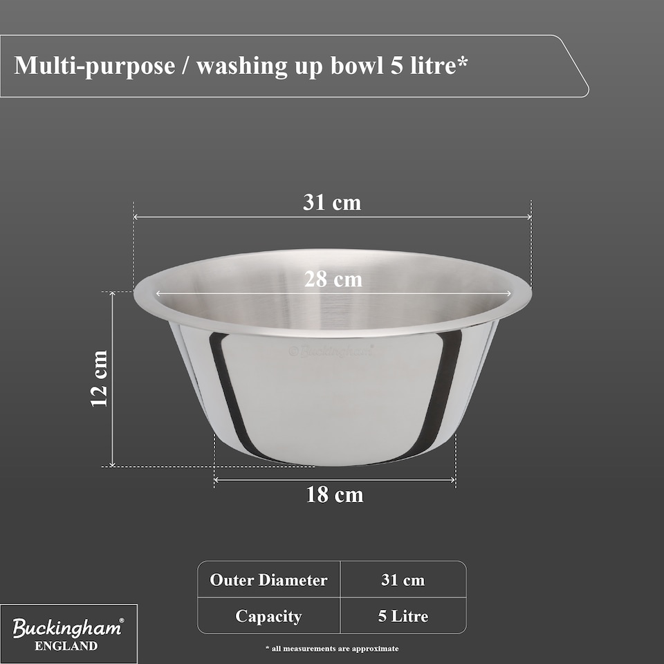 image 1 of Buckingham Multi-Purpose / washing up bowl 5 L.