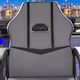 image 2 of Vida Designs Comet Racing Gaming Office Chair Computer Desk Table Chair, Grey & Black
