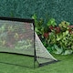 image 9 of HOMCOM Set of 2 Football Goal Net 6 x 3 ft Foldable Outdoor Sport Training Teens Adults Football with Carrying Bag Black