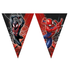 Spiderman World of Webs Marvel Triangle Flag Bunting Banner 2.3m