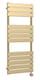 image 1 of Square Flat Heated Towel Rail with 12 Bars, 1213 x 500mm, Brushed Brass | Copper | Brushed Brass | 1