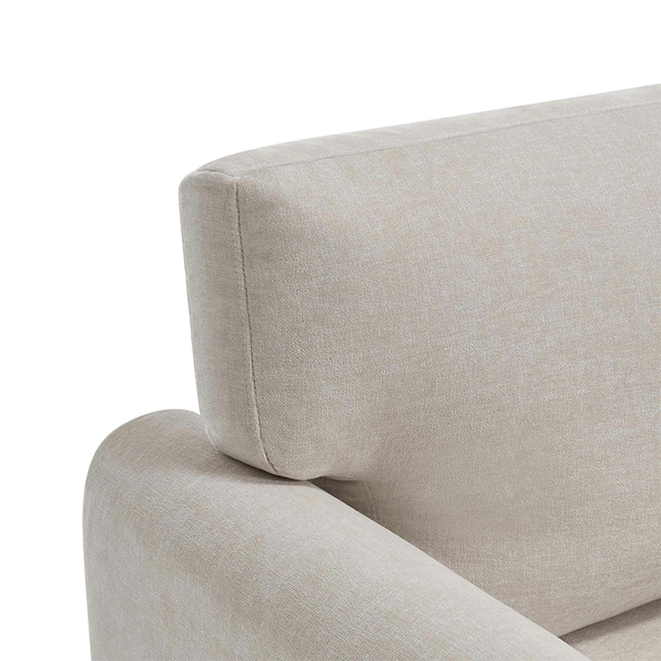 image 1 of Roma 4 Seater Fabric Corner Sofa Cream | Beige