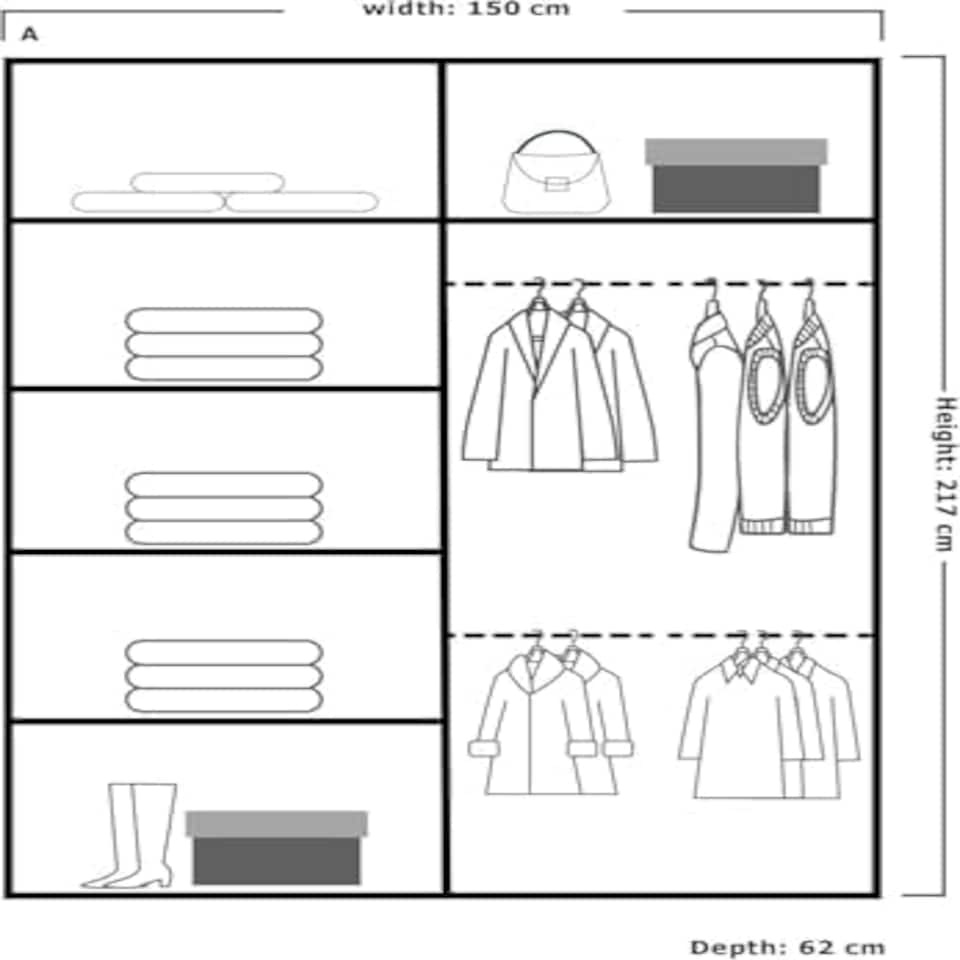 image 1 of Modern Geometric Mirror Sliding Wardrobe 120cm | White/Black/Grey 2-Door Bedroom Cabinet Grey | Grey120cm
