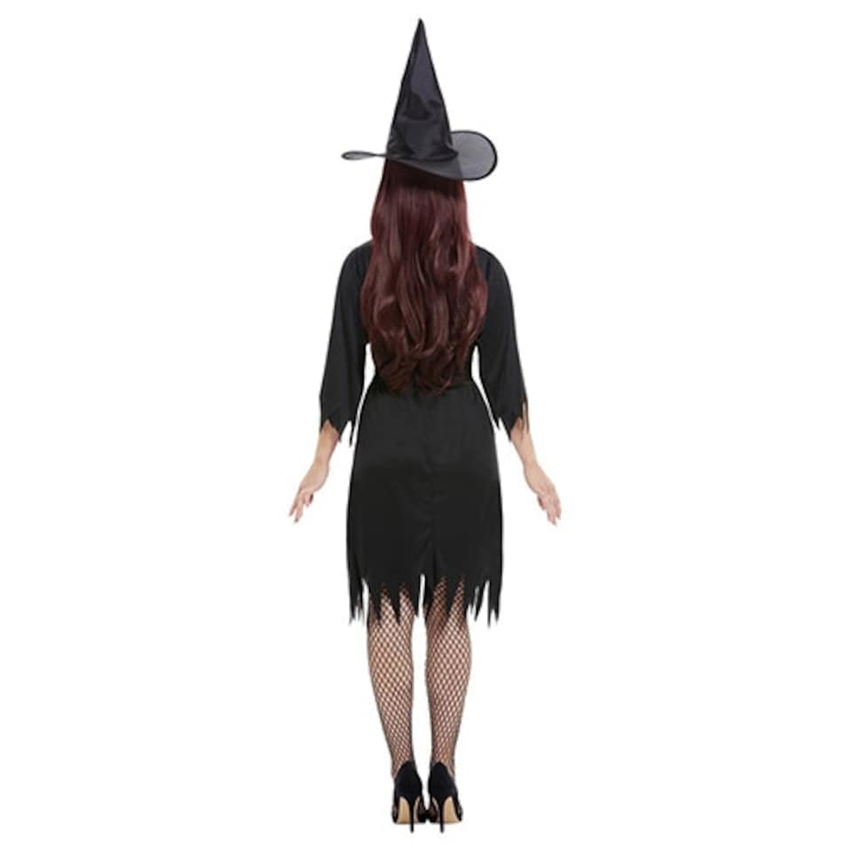 image 1 of Spooky Dark Witch Fancy Dress Costume Ladies Medium - UK 12-14