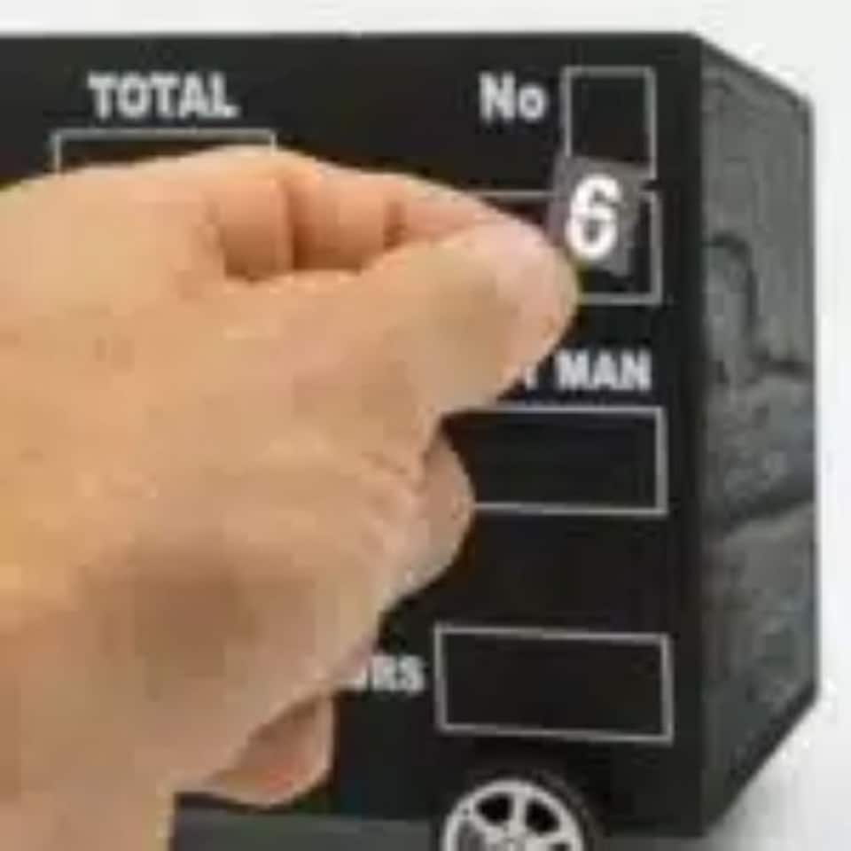 image 1 of Cricket Scoreboard Desk Tidy Organiser Wooden Storage Box