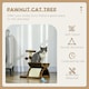 image 8 of PawHut Cat Tree Tower, Rotatable Top Bar, Sisal Post, Tunnel, Balls, Brown