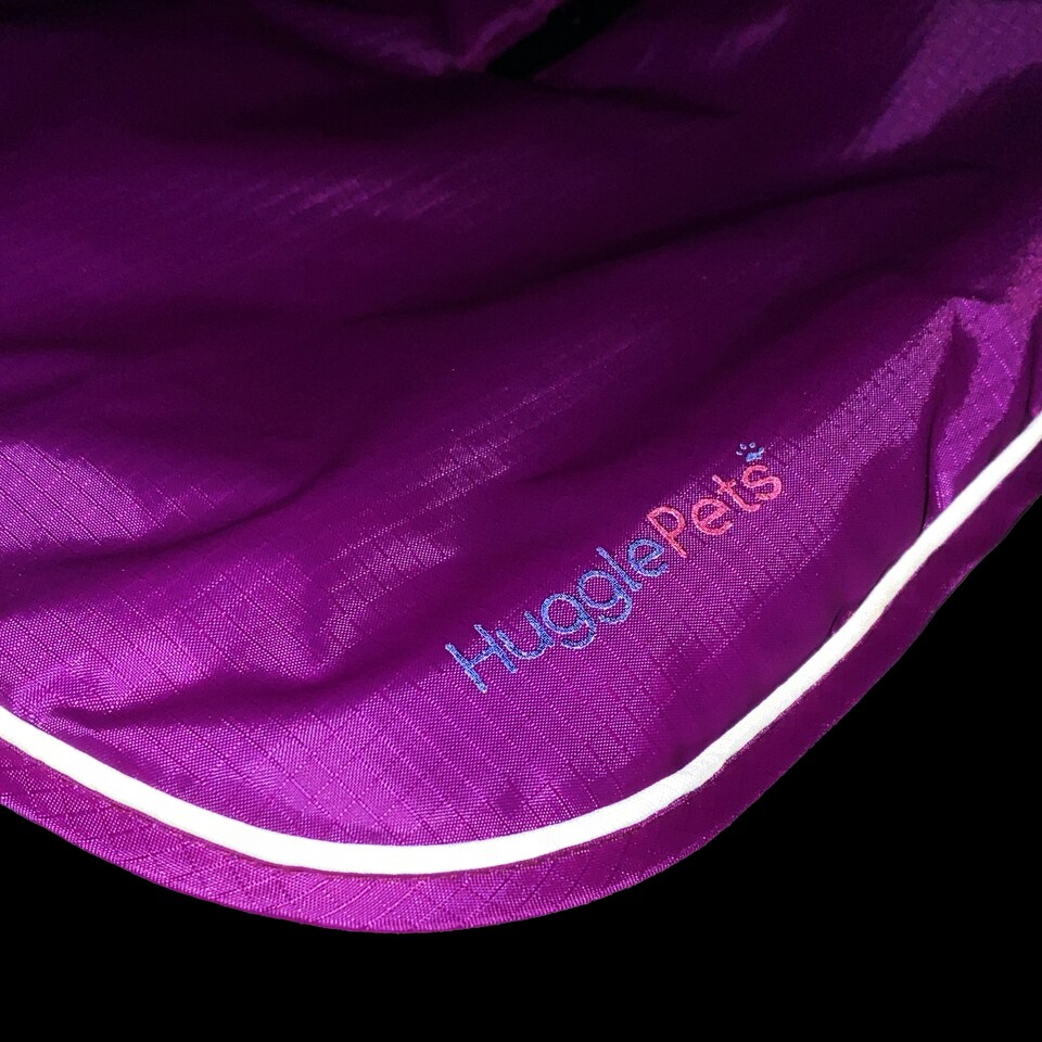 image 1 of HugglePets Arctic Armour Dog Coat Purple | M