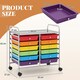 image 2 of COSTWAY 12 Drawers Utility Cart Storage Rolling Multi-color