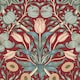 image 1 of Pomegranate Grove Wallpaper in Rich Red | Red | Rich Red