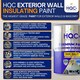 image 4 of HQC Exterior Wall Insulating Paint - Weatherproof, Heat Reflecting & Energy Saving - Sage Green - 10L