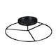 image 1 of 25cm Black Round Metal Pillar Candle Ring Holder