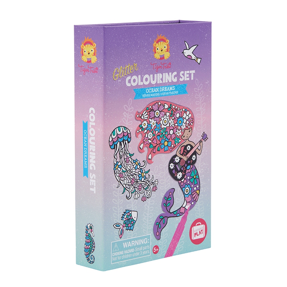 image 1 of Glitter Colouring Set - Ocean Dreams
