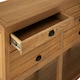 image 5 of Spacious Storage Grey Wood Sideboard, Open Shelf Sideboard For Livingroom, Six Drawers Wooden Sideboard Cream