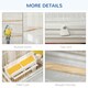 image 8 of PawHut Large Bird Cage Budgie Cage for Finch Canaries Parrot with Stand White