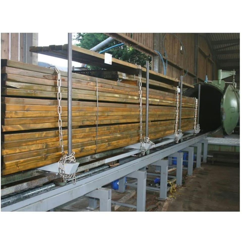 image 1 of PACK OF 15 (Total 15 Units) - 47mm x 150mm (6x2) C24 Green Pressure Treated Regularised Timber Carcassing - 4.8m Length