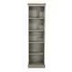 image 3 of Core Products Premium Corona Grey Tall Narrow Bookcase, Grey Wax & Antique Wax Top H176.0cm x W46.0cm x D20.0cm Grey