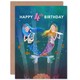 image 1 of Mermaid Music Song Age 4 Year Old Child Kids 4th Birthday Card