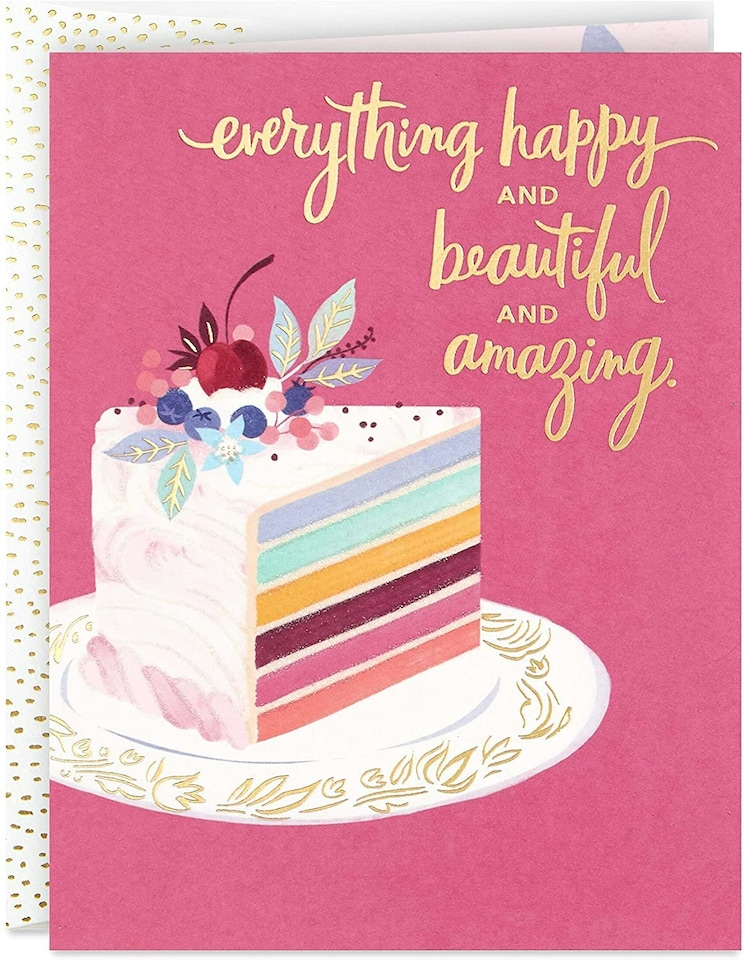 image 1 of Good Mail Birthday Card or Bridal Shower Fancy Layered Cake