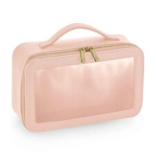 Bagbase Clear Toiletry Bag - Soft Pink - One Size
