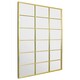 image 2 of The Fenestra - Gold Modern Window Leaner / Wall Mirror 69" X 33" (174CM X 85CM) Gold