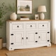 image 4 of Corona Sideboard White 3 Door 3 Drawer Mexican Solid Pine Wood