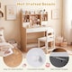 image 9 of COSTWAY Wooden Kids Study Desk and Chair Set
