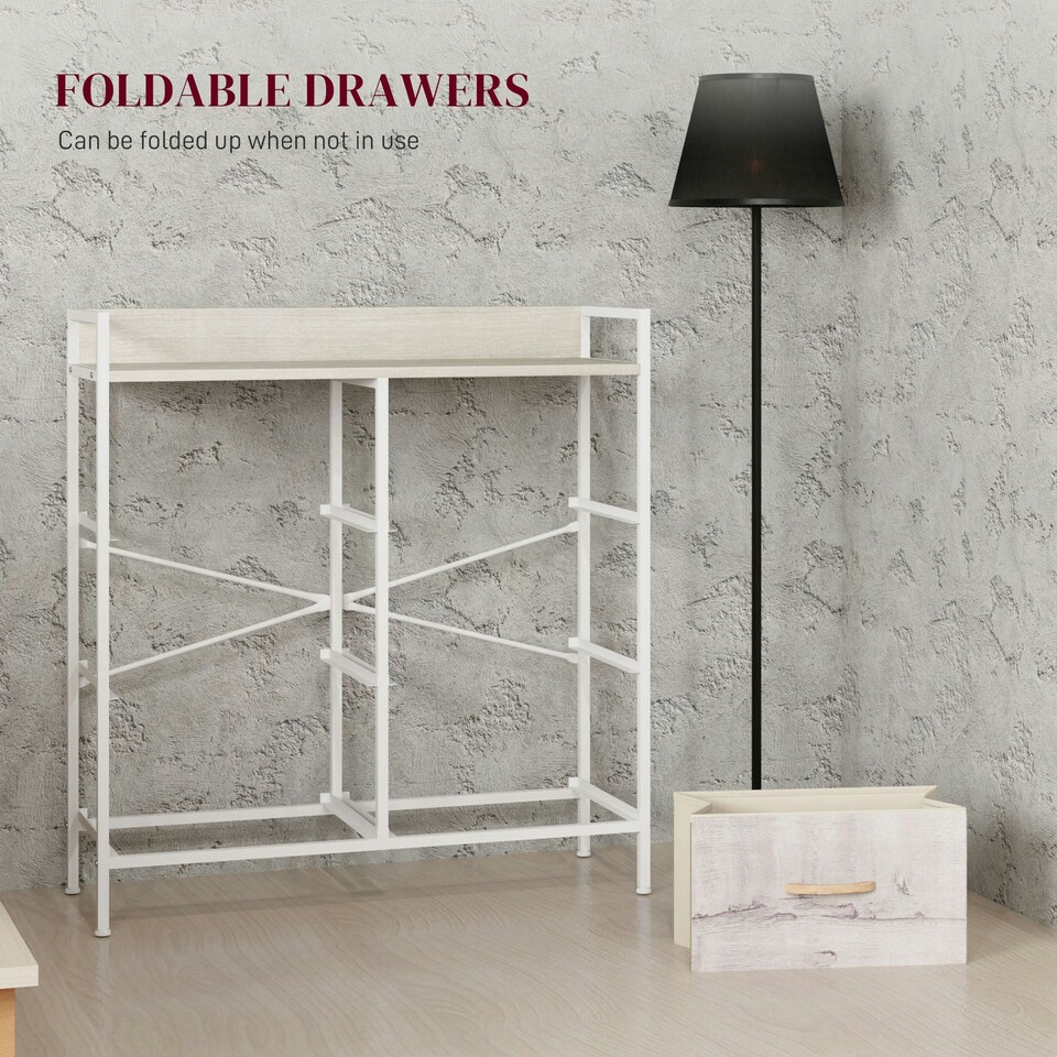 image 1 of HOMCOM Bedroom Chest of Drawers 6 Drawer Dresser w/ Shelf, Natural 