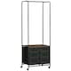 image 6 of HOMCOM Hanging Clothes Rail Clothes Rack w/ 6 Fabric Drawers for Hallway Bedroom