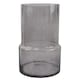 image 1 of 26cm Grey Smoke Glass Vase | Grey | 26