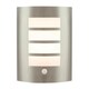 image 1 of Modern Outdoor IP44 Stainless Steel Flush Wall Lamp Fitting with PIR Sensor