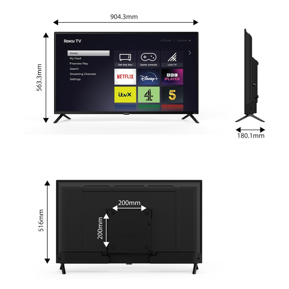 image 1 of EMtronics Roku TV Smart 40" Inch Full HD - EM40ROK