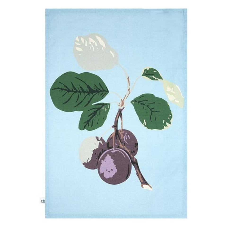 image 1 of RHS Hooker Fruit Organic Cotton Set of 2 Tea Towels Blue