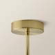 image 6 of ValueLights Kincaid 3 Arm Gold Chandelier Ceiling Light Taper Shades and Bulbs