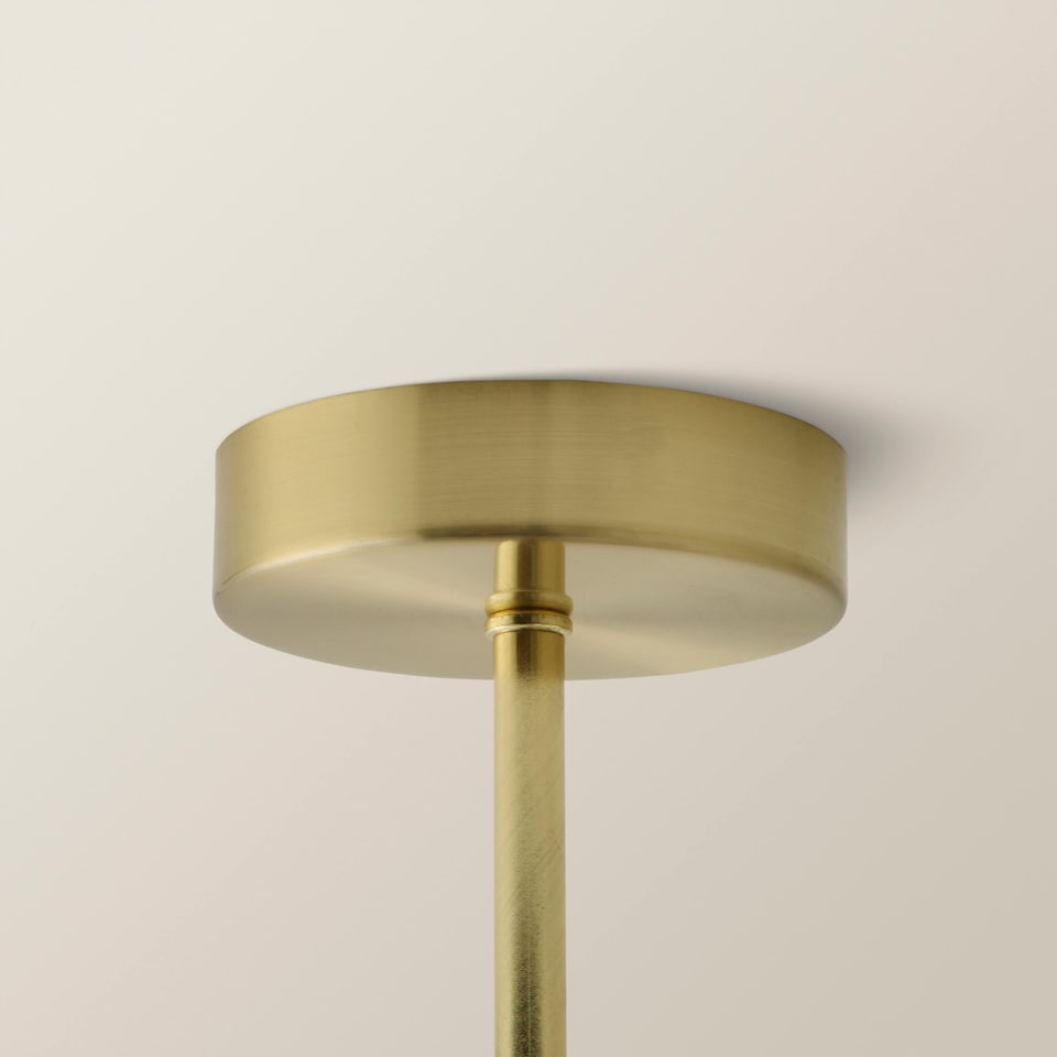 image 1 of ValueLights Kincaid 3 Arm Gold Chandelier Ceiling Light Taper Shades and Bulbs