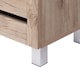 image 8 of Euston Modern 2 Door Shoe Storage Cabinet Brown